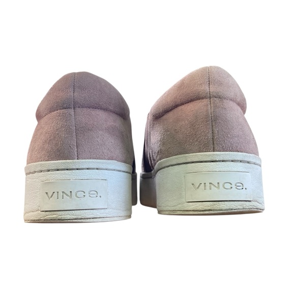 Vince Warren Suede Platform Slip-On Sneakers Dusty Pink Mauve (Size US 10 EU 40) - Picture 8 of 14